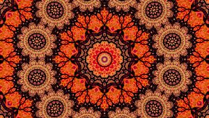 Preview wallpaper fractal, pattern, mandala, background