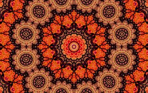 Preview wallpaper fractal, pattern, mandala, background