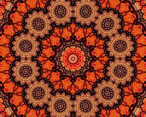 Preview wallpaper fractal, pattern, mandala, background