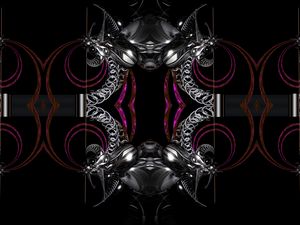 Preview wallpaper fractal, pattern, metal, abstraction