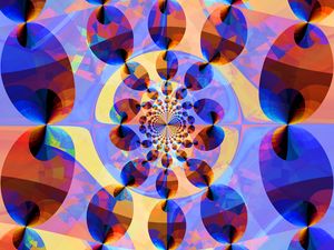 Preview wallpaper fractal, pattern, mosaic, kaleidoscope, colorful