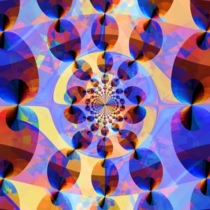 Preview wallpaper fractal, pattern, mosaic, kaleidoscope, colorful