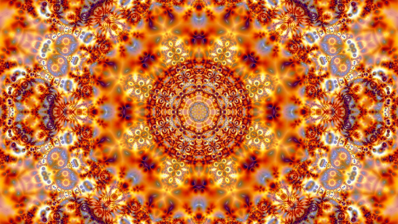 Wallpaper fractal, pattern, motley, kaleidoscope, abstraction