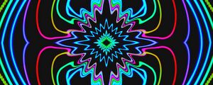 Preview wallpaper fractal, pattern, neon, glow, abstraction