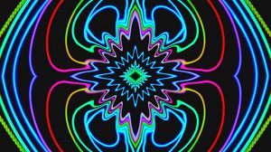 Preview wallpaper fractal, pattern, neon, glow, abstraction