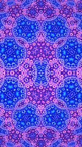 Preview wallpaper fractal, pattern, neon, purple, blue, abstraction