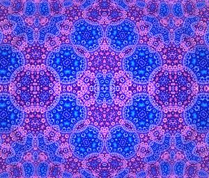 Preview wallpaper fractal, pattern, neon, purple, blue, abstraction