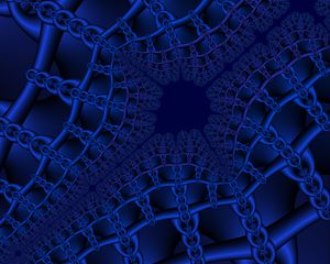 Preview wallpaper fractal, pattern, network, chain, computer graphics, chaotic, abstraction