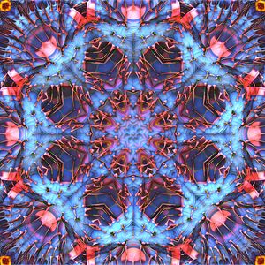 Preview wallpaper fractal, pattern, petals, abstraction, digital art