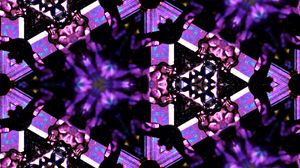 Preview wallpaper fractal, pattern, purple, black, abstraction