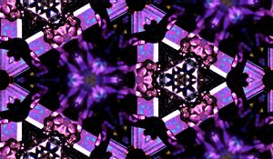 Preview wallpaper fractal, pattern, purple, black, abstraction