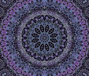 Preview wallpaper fractal, pattern, purple, blue, abstraction