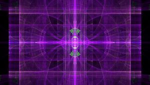 Preview wallpaper fractal, pattern, rays, abstraction, purple