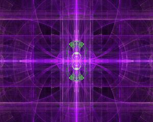 Preview wallpaper fractal, pattern, rays, abstraction, purple