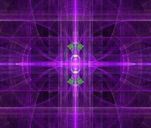 Preview wallpaper fractal, pattern, rays, abstraction, purple