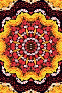 Preview wallpaper fractal, pattern, red, yellow, abstraction