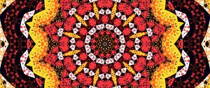 Preview wallpaper fractal, pattern, red, yellow, abstraction