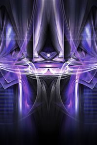Preview wallpaper fractal, pattern, reflection, abstraction, purple