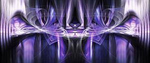 Preview wallpaper fractal, pattern, reflection, abstraction, purple