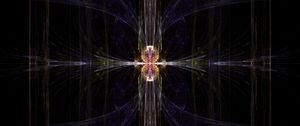 Preview wallpaper fractal, pattern, reflection, abstraction, dark
