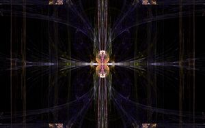 Preview wallpaper fractal, pattern, reflection, abstraction, dark