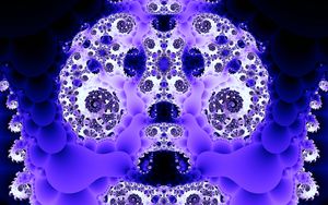 Preview wallpaper fractal, pattern, reflection, purple, abstraction