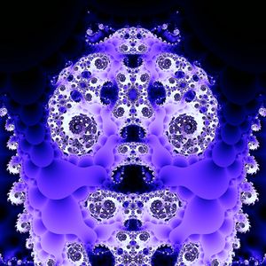 Preview wallpaper fractal, pattern, reflection, purple, abstraction