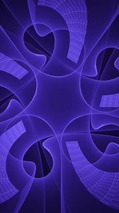 Preview wallpaper fractal, pattern, rotation, blue