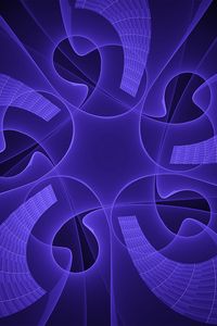 Preview wallpaper fractal, pattern, rotation, blue