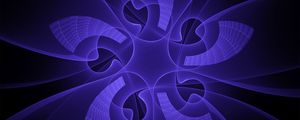 Preview wallpaper fractal, pattern, rotation, blue