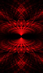 Preview wallpaper fractal, pattern, shapes, red, abstraction