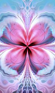 Preview wallpaper fractal, pattern, shapes, abstraction, pink, blue