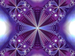 Preview wallpaper fractal, pattern, shapes, purple, abstraction