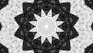 Preview wallpaper fractal, pattern, shapes, abstraction, black and white