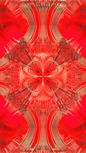 Preview wallpaper fractal, pattern, shapes, abstraction, red