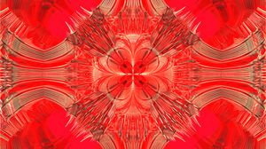 Preview wallpaper fractal, pattern, shapes, abstraction, red