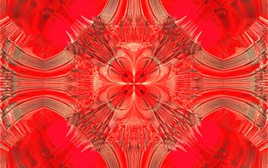 Preview wallpaper fractal, pattern, shapes, abstraction, red