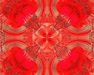 Preview wallpaper fractal, pattern, shapes, abstraction, red