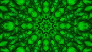 Preview wallpaper fractal, pattern, shapes, green, abstraction, background