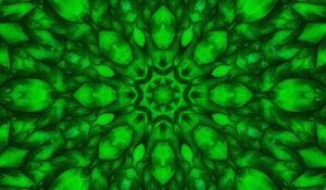 Preview wallpaper fractal, pattern, shapes, green, abstraction, background