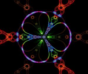 Preview wallpaper fractal, pattern, shapes, lines, colorful, abstraction