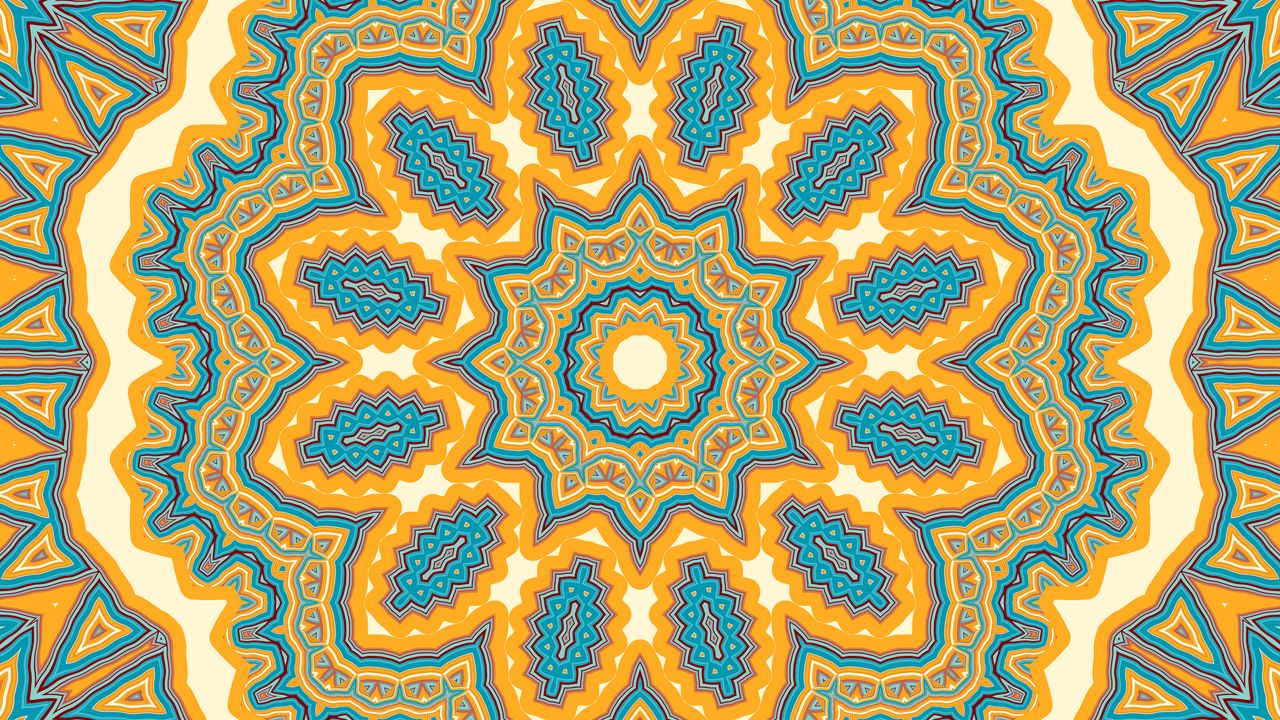 Wallpaper fractal, pattern, shapes, background, colorful