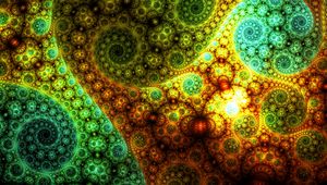 Preview wallpaper fractal, pattern, spiral, twisted, multicolored