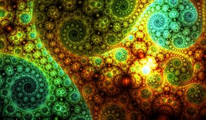Preview wallpaper fractal, pattern, spiral, twisted, multicolored