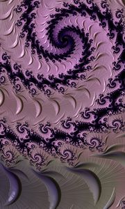 Preview wallpaper fractal, pattern, spiral, purple, abstraction