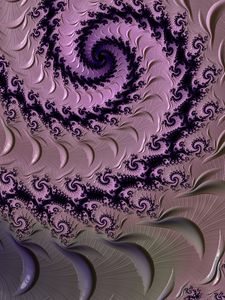 Preview wallpaper fractal, pattern, spiral, purple, abstraction