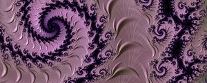 Preview wallpaper fractal, pattern, spiral, purple, abstraction