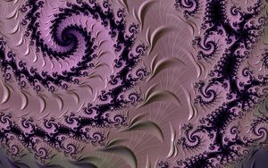 Preview wallpaper fractal, pattern, spiral, purple, abstraction