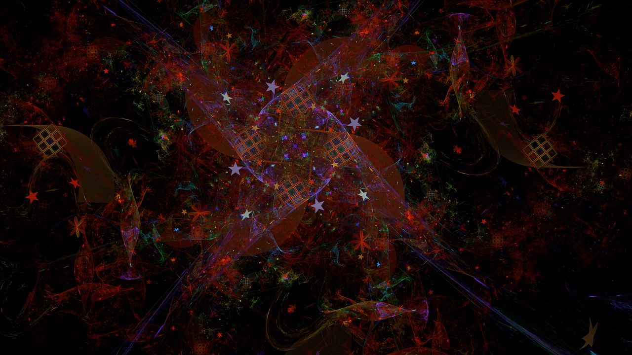 Wallpaper fractal, pattern, stars, abstraction