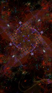 Preview wallpaper fractal, pattern, stars, abstraction